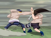 Hinata golpea a Neji
