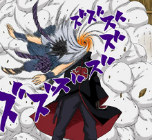 Tobi succiona a Sasuke