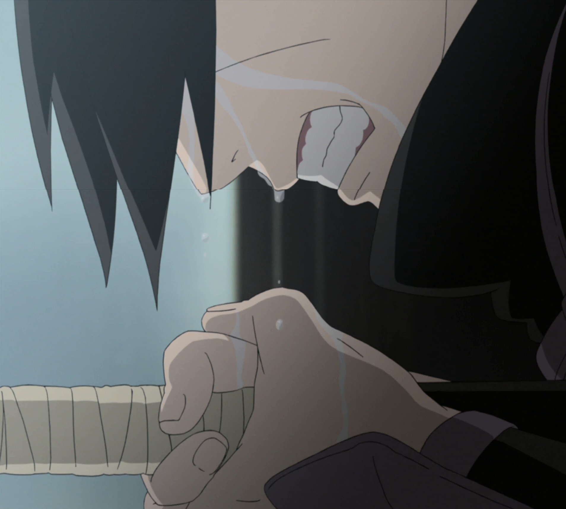 Image result for itachi killing parents crying