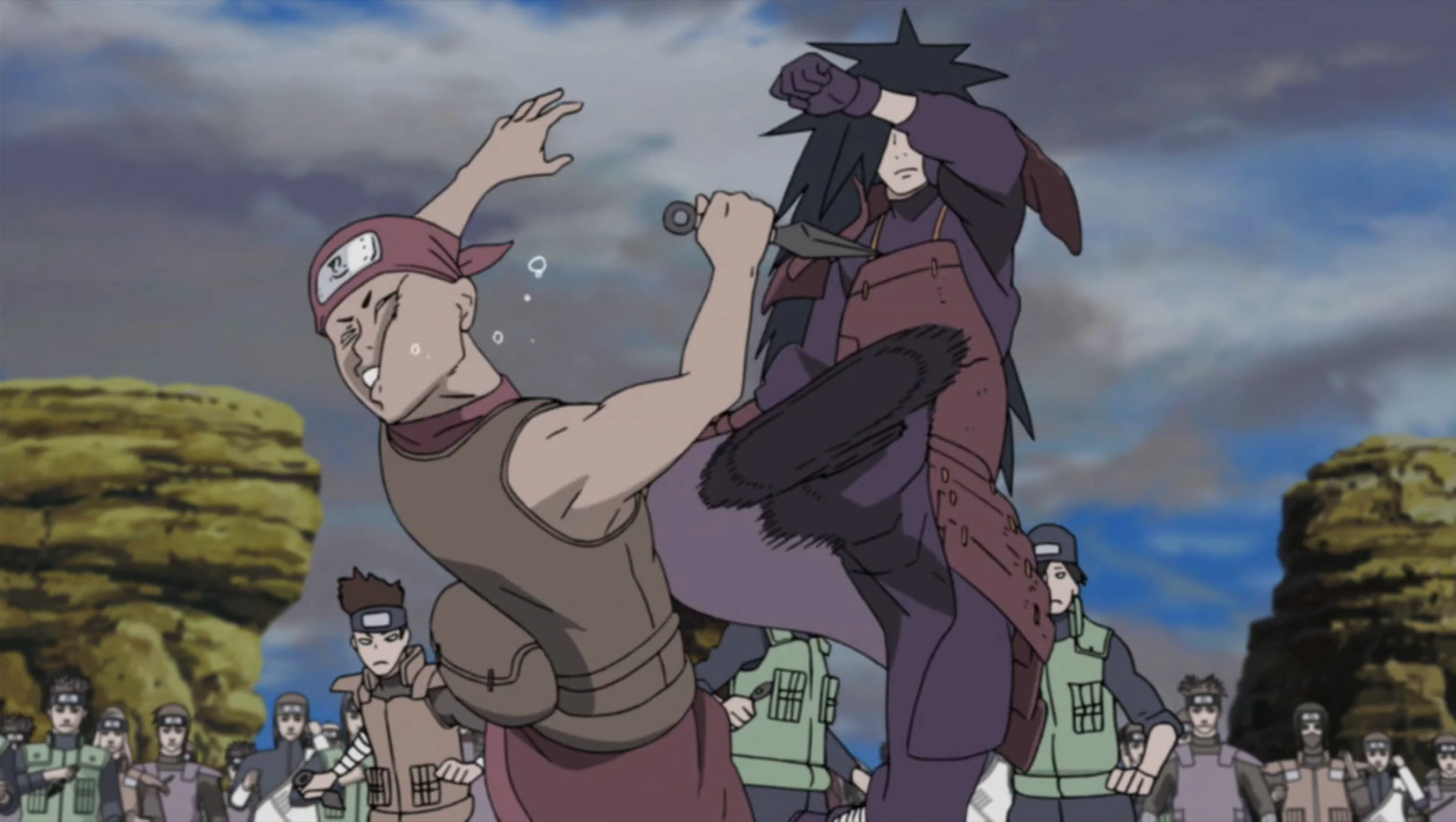 Image Madara utilisant son taijutsu sur un ninja d'Iwa.png Naruto Wiki FANDOM powered by Wikia