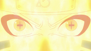 Naruto sincronizando el Modo Kurama con el Modo Sabio