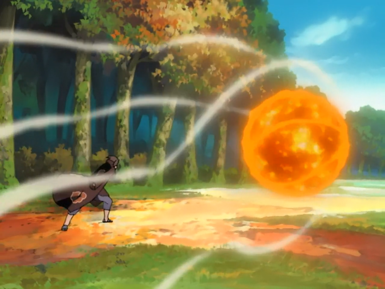 Sasuke Uchiha Jutsu Bola De Fogo Love