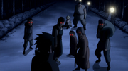 Sasuke com os andarilhos explosivos