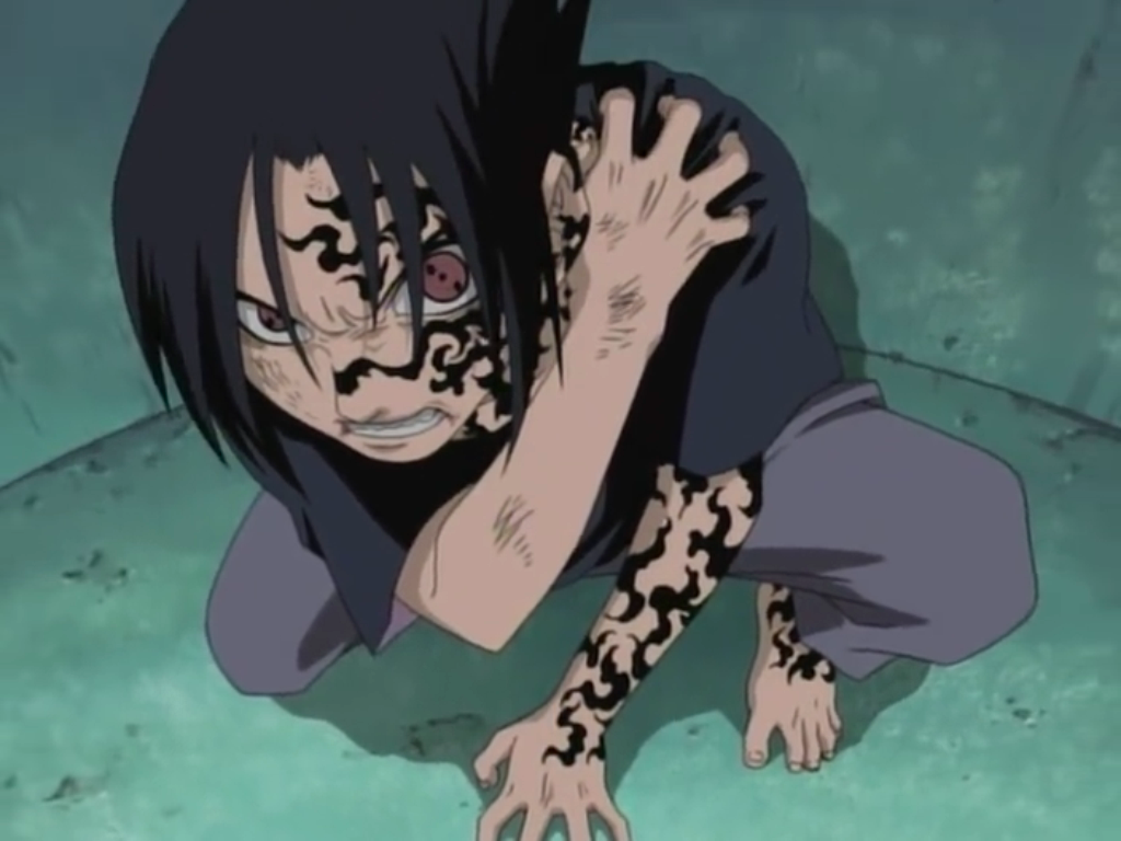 Sasuke curse mark v2 Minecraft Skin