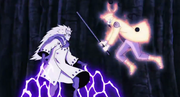 Madara bloquea el ataque de Naruto