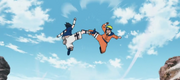 Naruto y Sasuke comienzan a luchar