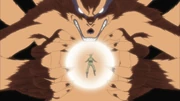 Kurama tomando a consciência de Naruto