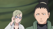 Shiho olhando para Shikamaru
