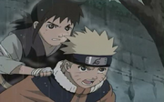 Naruto ayuda a Idate en el maratón