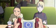 Shikadai e Inojin se percatan de la trampa que hace Boruto en el videojuego