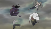 A e Tsunade contra Madara e Mū