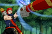 Bando using his Concussive Chakra Cannon.