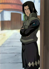 Fugaku con su uniforme de la Policía Militar de Konoha