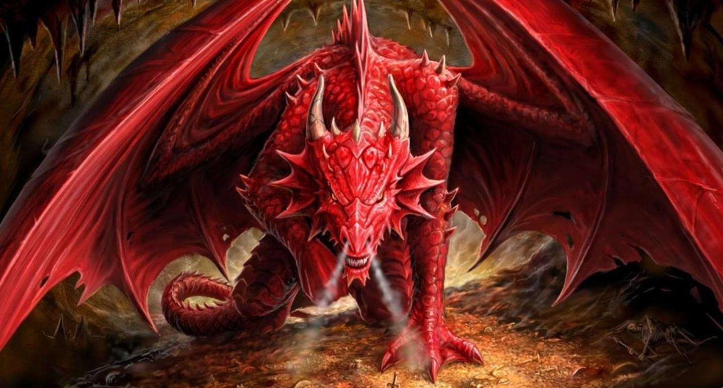 anime red dragon