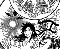 Shenron releasing Magai seal
