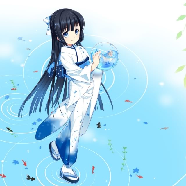 Anime Girl With Dark Blue Hair And Blue Eyes Idea Gallery