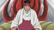 Hashirama con su atuendo de hokage