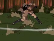 Sakura con su gran fuerza