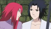 Karin tratando de seducir a sasuke
