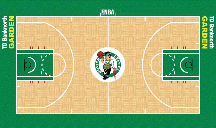 Image Boston Celtics court logo 2005 2009 gif Basketball Wiki