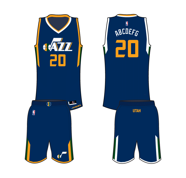utah jazz jersey up and down