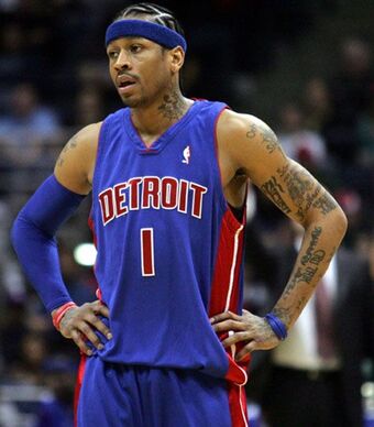 detroit pistons allen iverson jersey