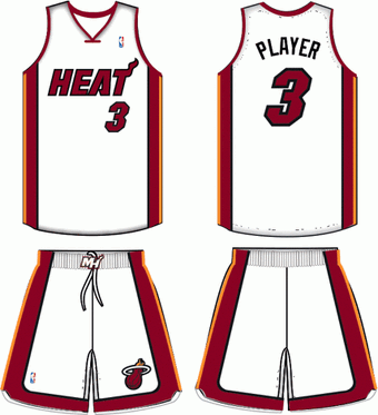 miami heat uniform history