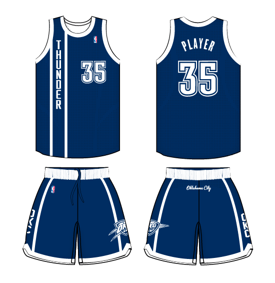 okc navy blue jersey