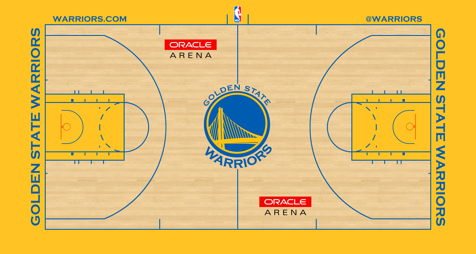 Golden State Warriors Court Logo Golden State Warriors Court Logo
