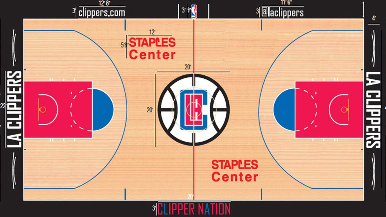 Image - Los Angeles Clippers home court design 2015-16.jpg | Basketball Wiki | FANDOM powered by ...