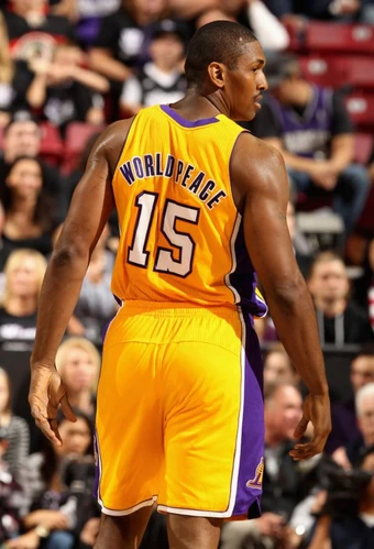 metta world peace jersey number