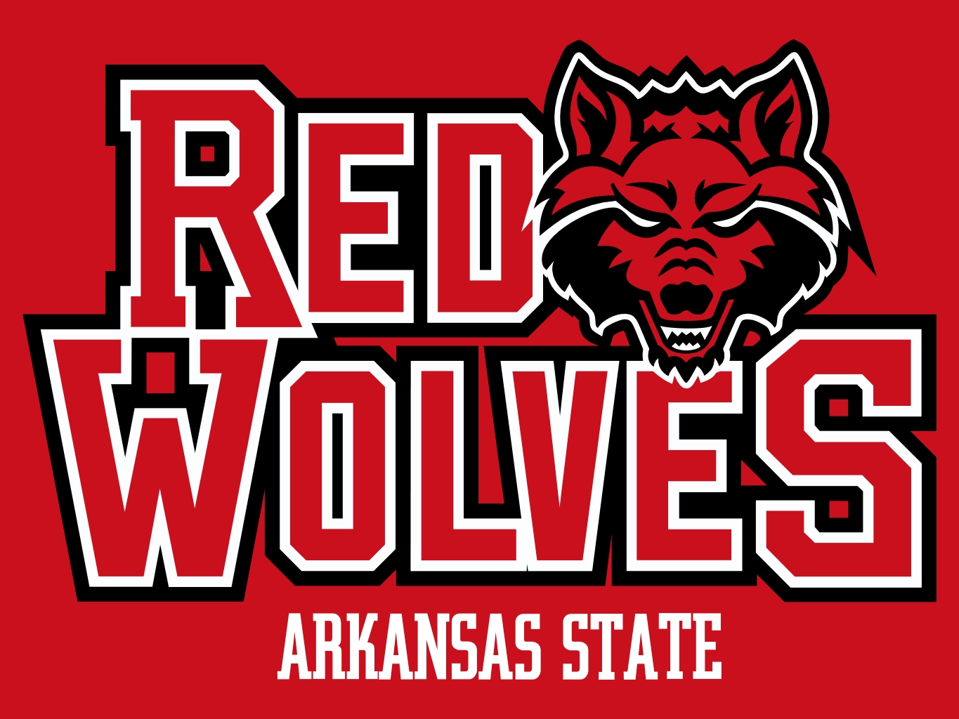 Résultat de recherche d'images pour "red wolves arkansas state pictures"