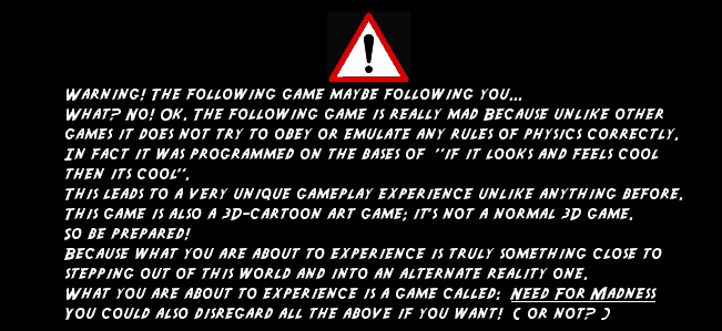 Warning Sign Need For Madness Wiki Fandom Powered By Wikia - warnings roblox wikia fandom powered by wikia