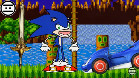 New Sonic con objetos