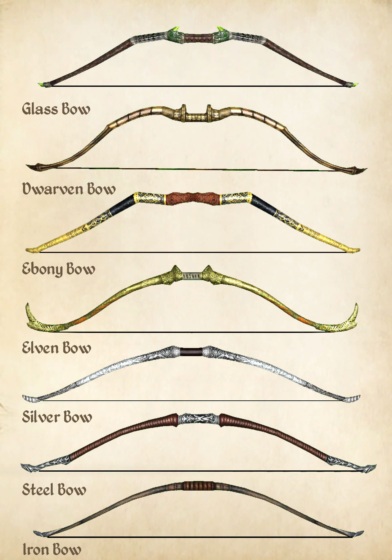 lord of the rings bow and arrow