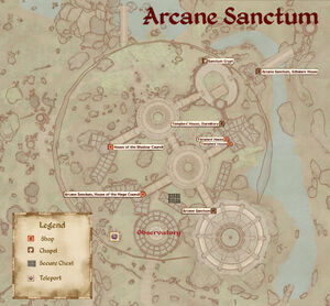 Arcane Sanctum map