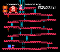 Donkey Kong NES Screenshot