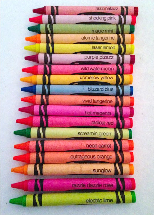 image 100 crayola crayons pack fluorescent crayons png neon