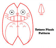 totoro plush pattern
