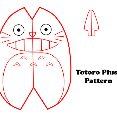 totoro plush pattern