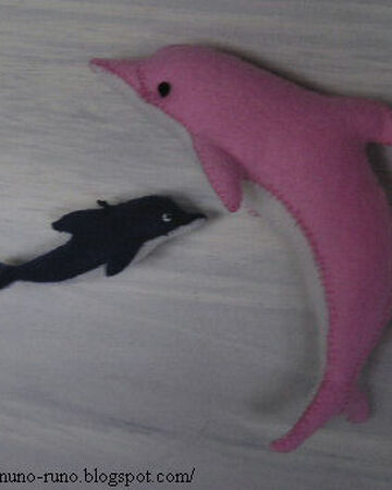 dolphin stuffed animal pattern
