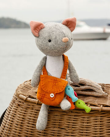 Cat Plushie Sewing Pattern Jennifer Goldsmith Nerdy Rabbit