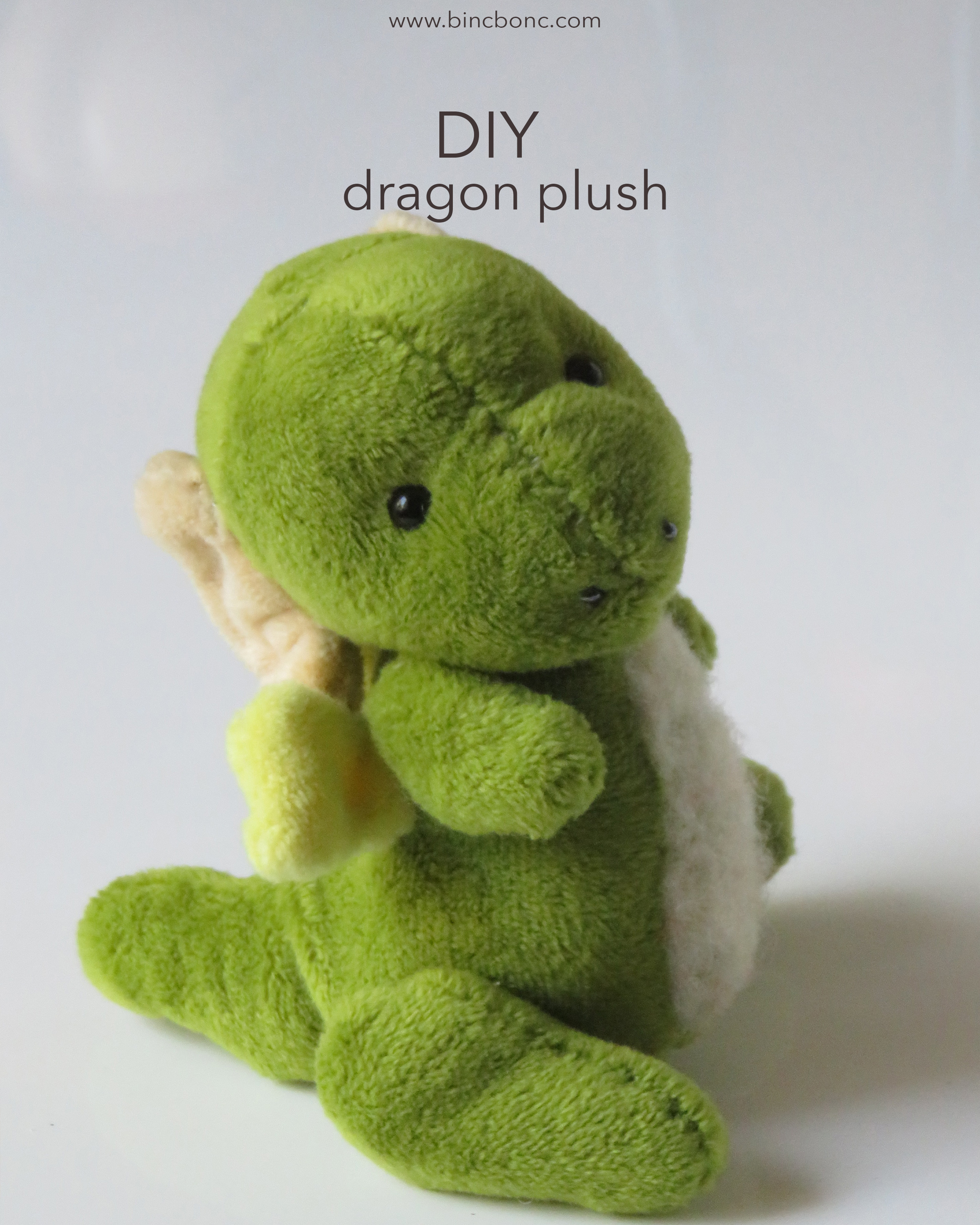 free stuffed dragon sewing pattern