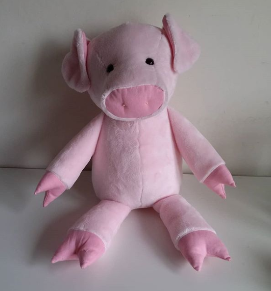 free stuffed pig sewing pattern