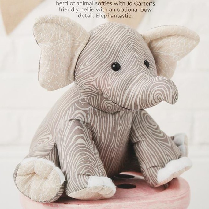 free stuffed elephant sewing pattern