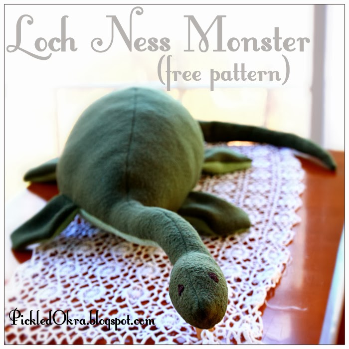 loch ness monster sewing pattern