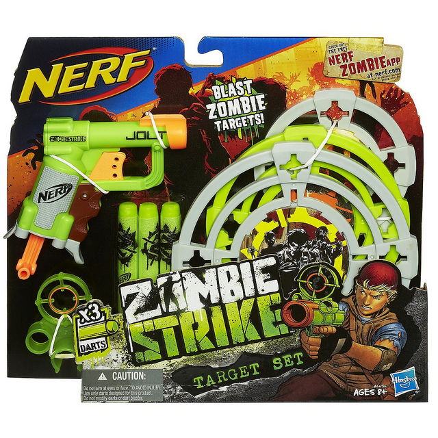 nerf zombie strike inflatable target