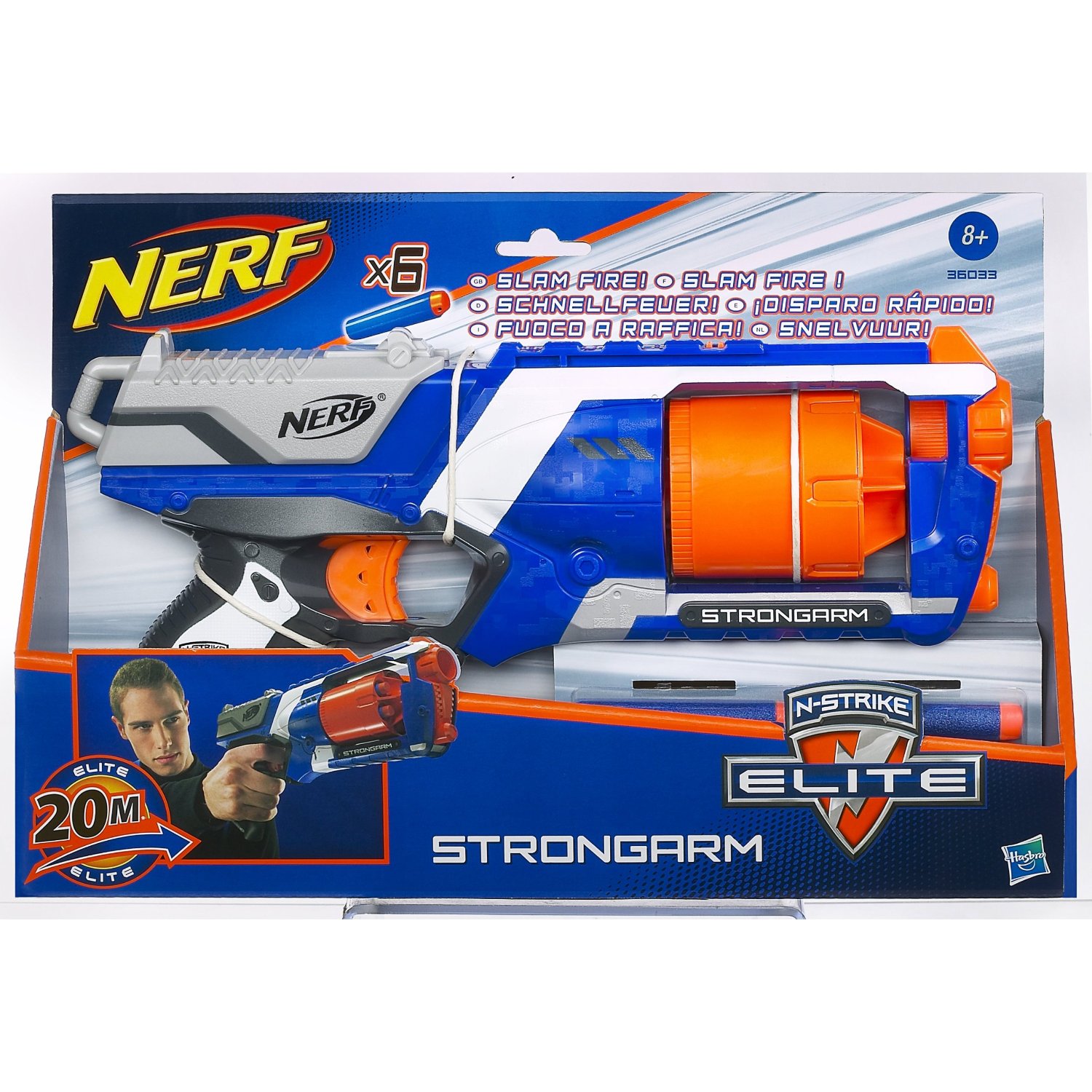 nerf strongarm fire