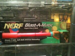 nerf blast a ball