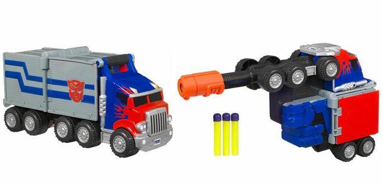 transformers optimus prime battle rig blaster